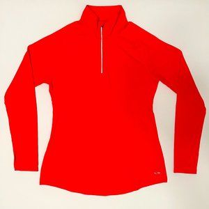 C9 by Champion Bright Coral 3/4 Zip Workout Running Pullover Sz. M